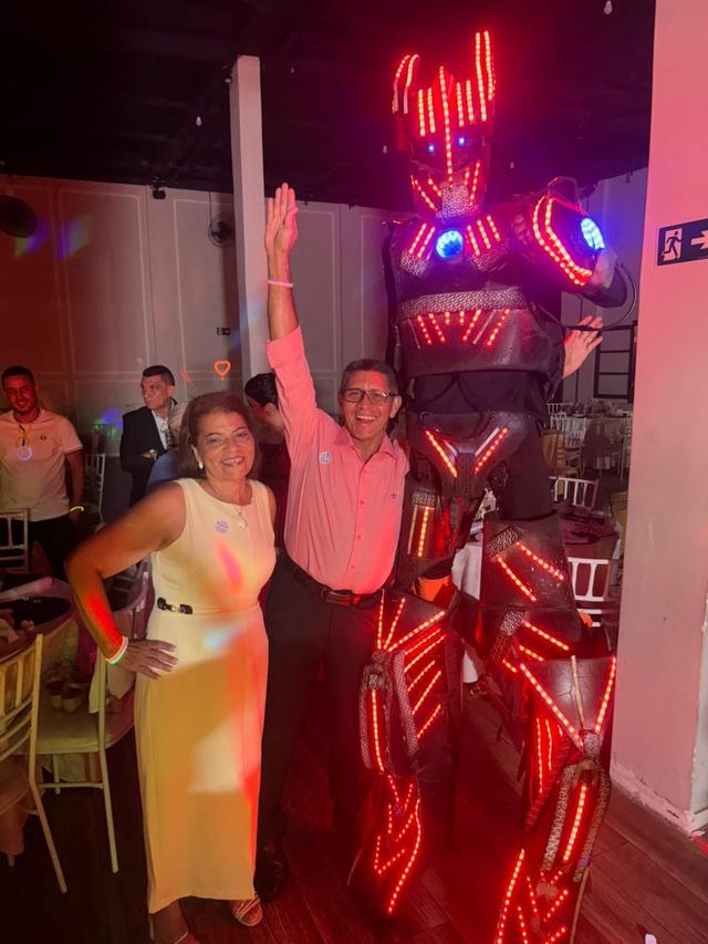 Mf Eventos - Robô de led - 3