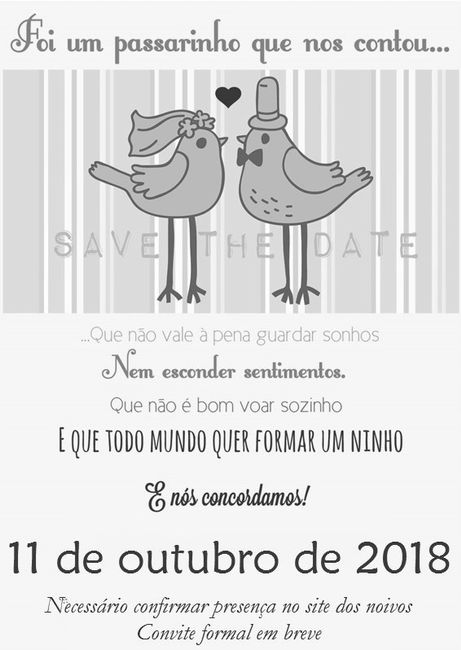 Convite Save The Date 7
