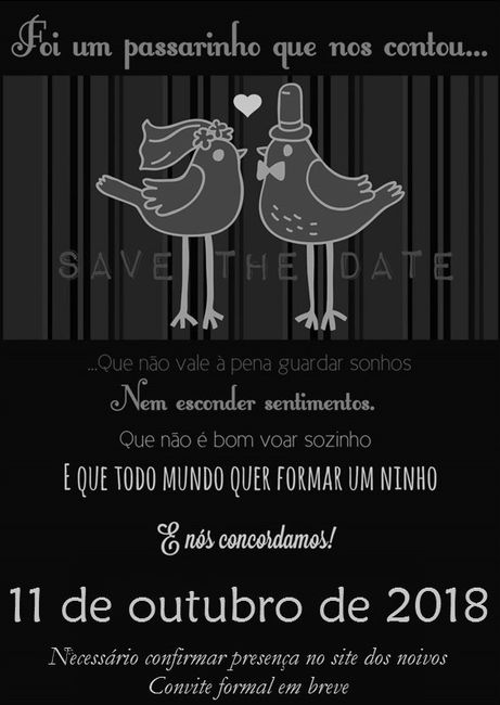 Convite Save The Date 8