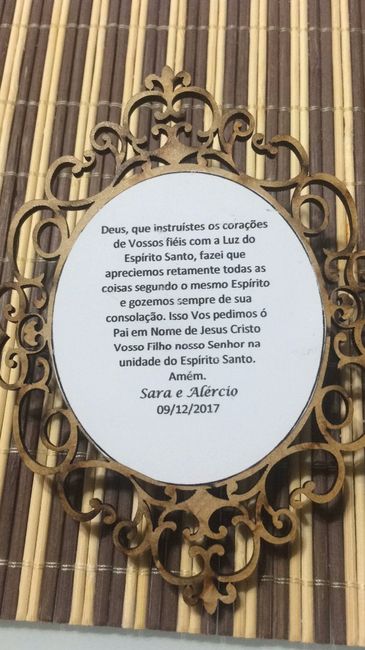 Oração e data do casamento