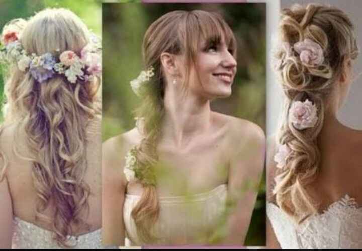 Penteado com coroa de flores - 6