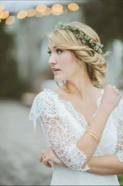 Penteado com coroa de flores - 4