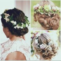 Penteado com coroa de flores - 5