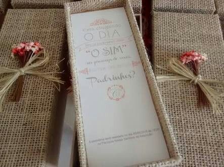 Convite de padrinhos - 1