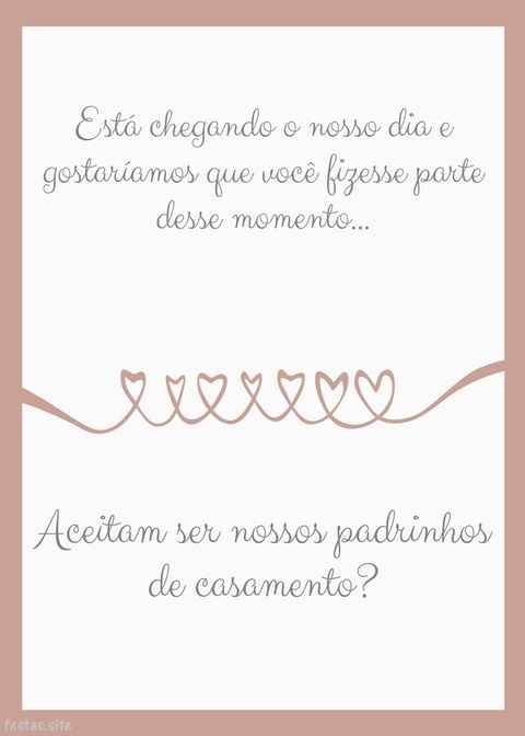 Como pedir para pessoas queridas serem seus padrinhos? - 1