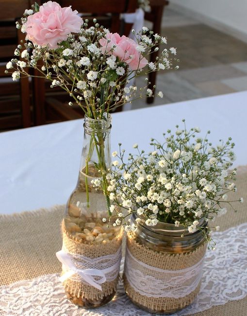 Linda decoração para casamento diurno.