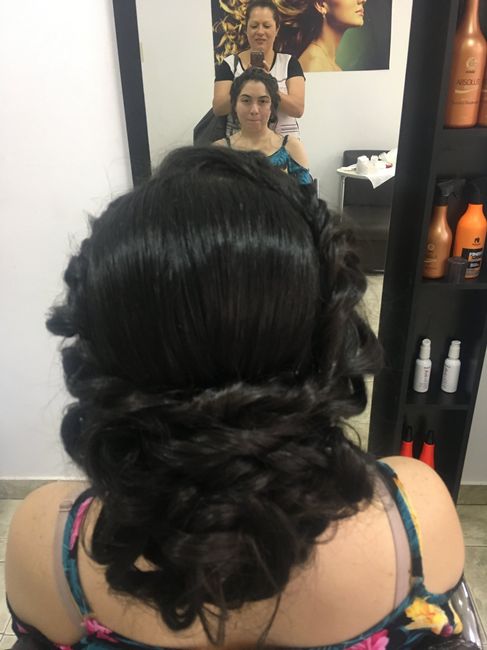 Teste da Maquiagem e Penteado 👰🏻 - 2
