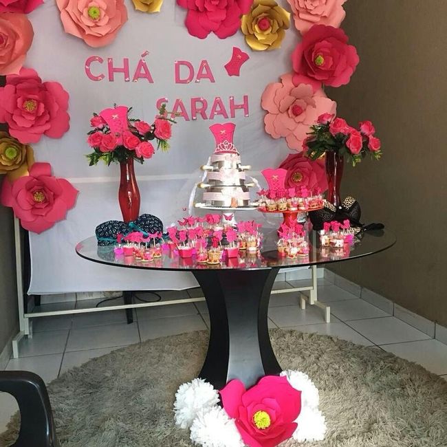 Decoração da mesa: