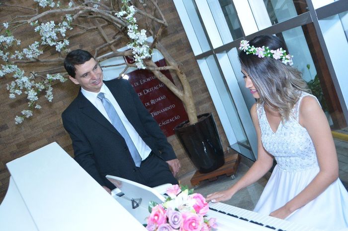 Eu toquei piano pra ele 🎹