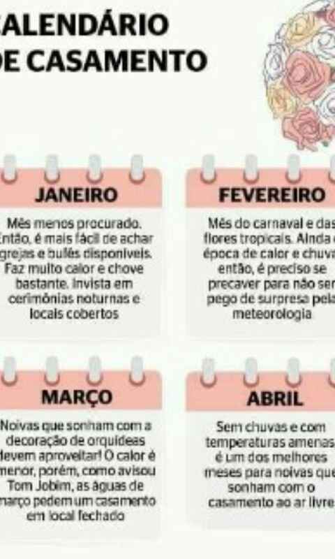 Melhor mes para se casar - 3