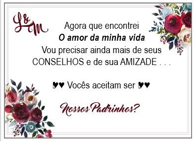 Disponibilizando arte Manual dos padrinhos. - 2