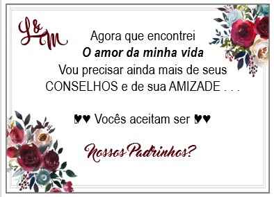 Disponibilizando arte Manual dos padrinhos. - 2