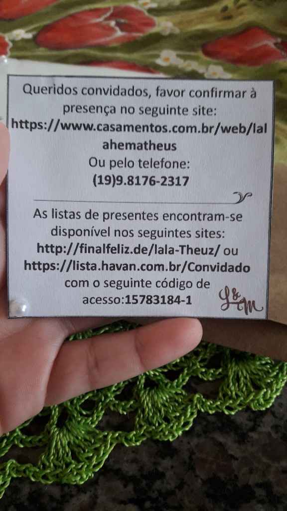 Lista de presente - 1
