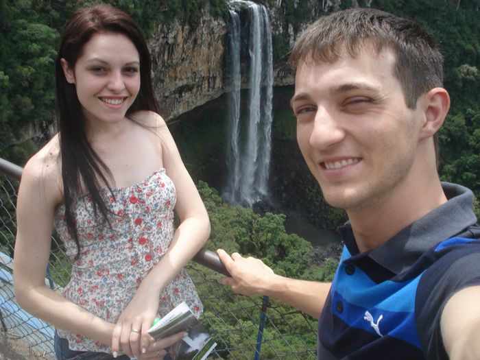 Cascata do caracol em canela
