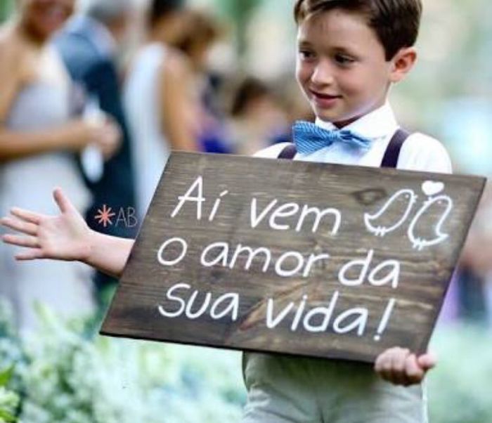 Sobre placas machistas para pajens e damas! - 4