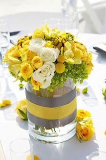 Decoração em cor de amarelo