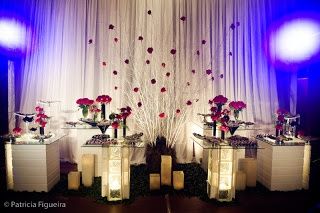 Decoração tradicional cor de vermelho