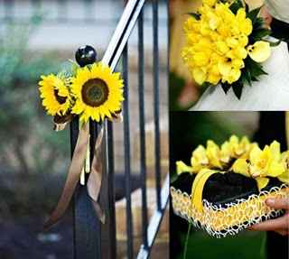 Decoração cor de amarelo