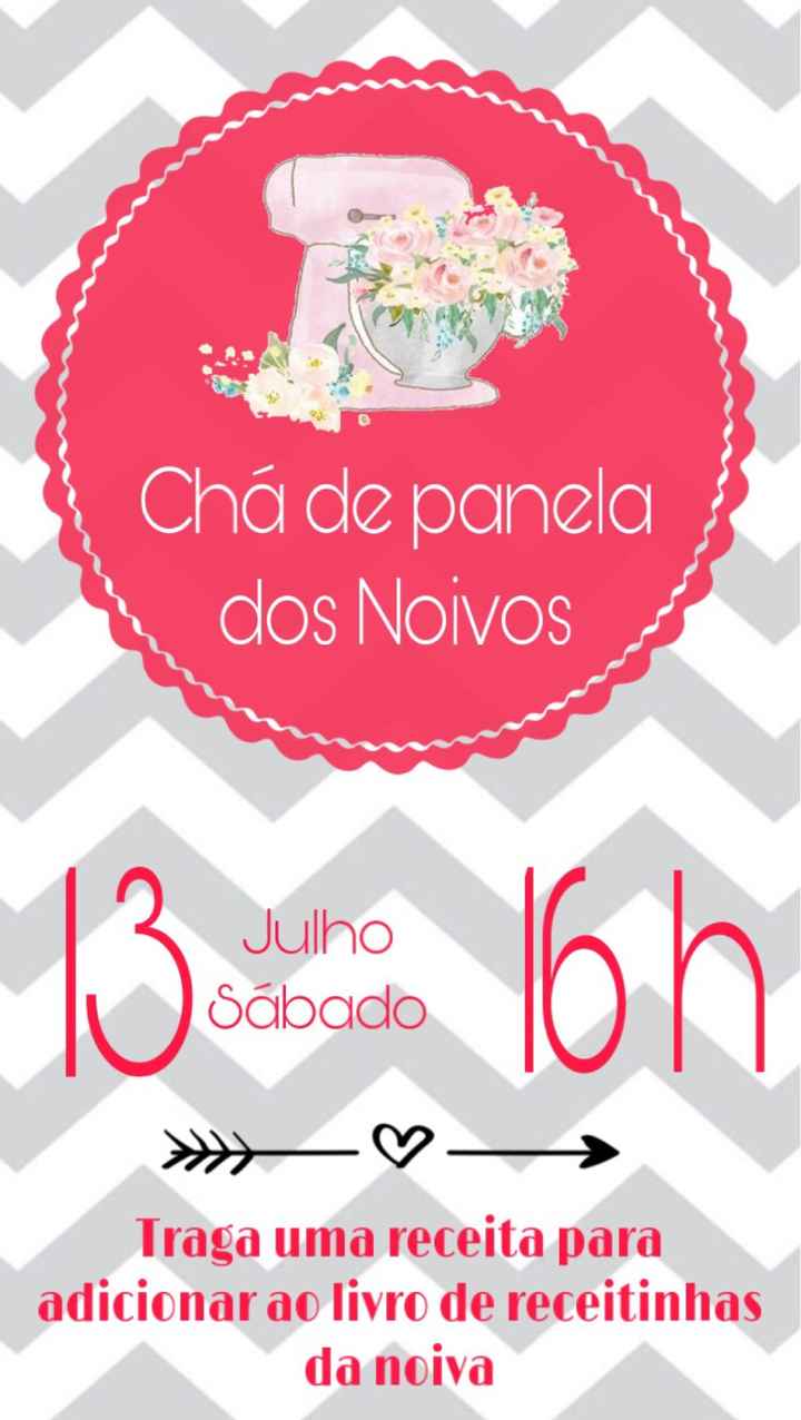 Convite chá de panela - 1