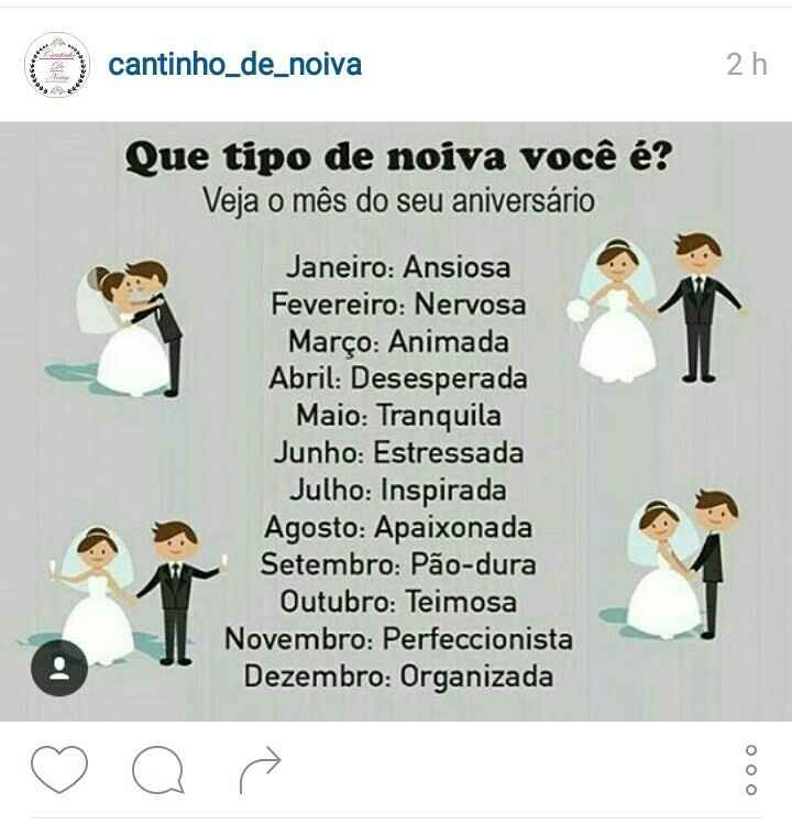 Que tipo de noiva você é? - 1