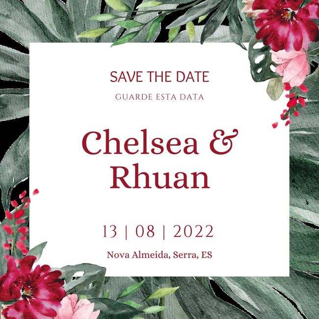 Save the Date feito no Canva 2