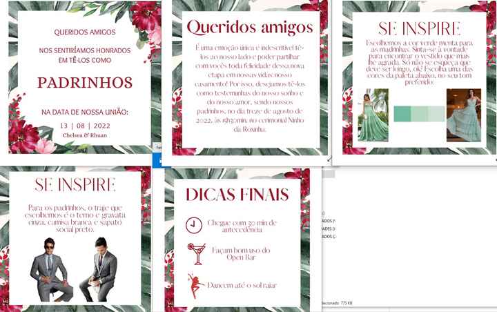 Papelaria do casamento - Livro de Votos, cardápio de drinks, lágrimas de alegria, convite digital in
