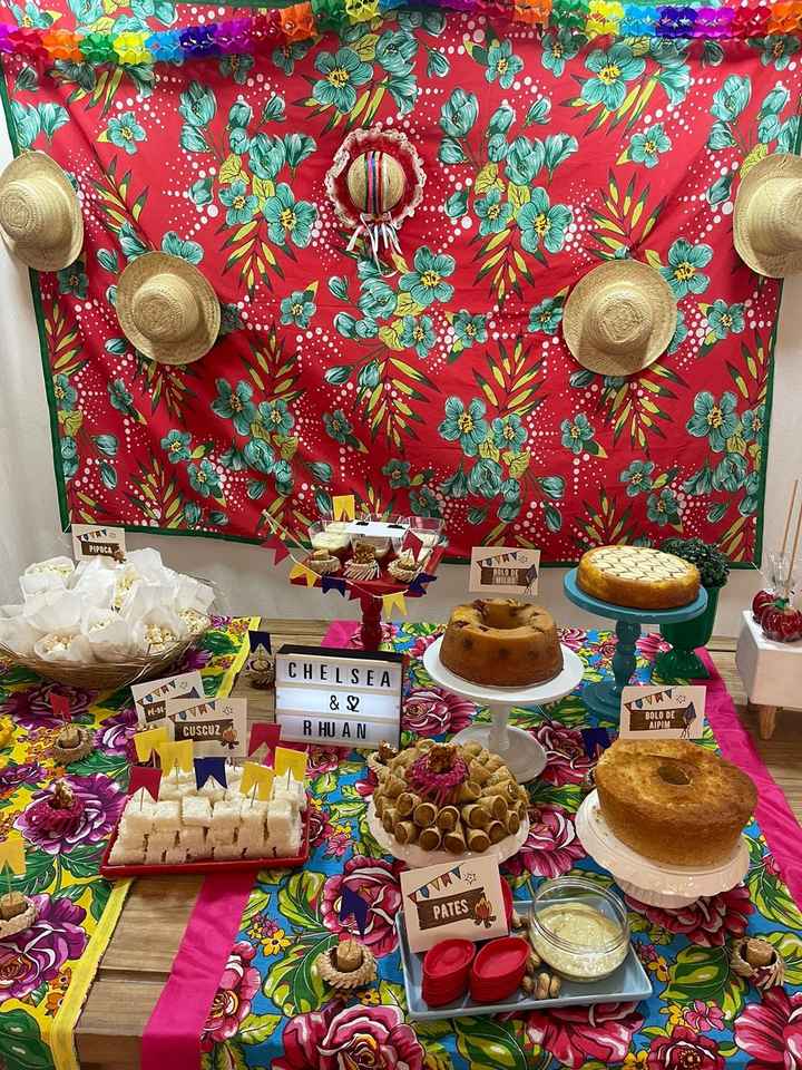 Nosso chá bar Junino - Charraiá - Chá de panela pré casamento #vemver - 6