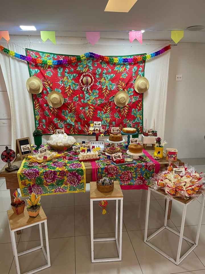 Nosso chá bar Junino - Charraiá - Chá de panela pré casamento #vemver - 12