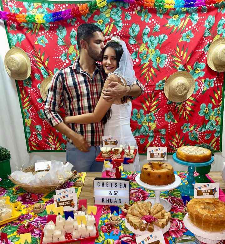 Nosso chá bar Junino - Charraiá - Chá de panela pré casamento #vemver - 14