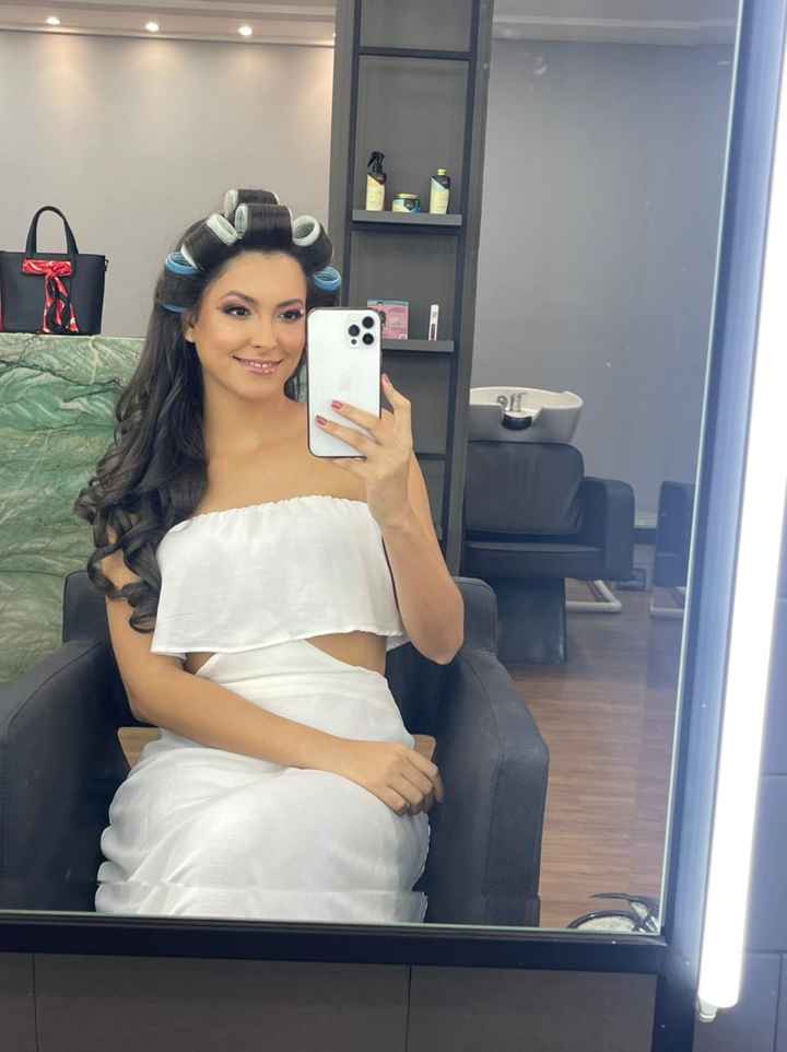 Resultado do teste de maquiagem e penteado. Escolha dos acessórios. 16 dias para o casamento. - 4