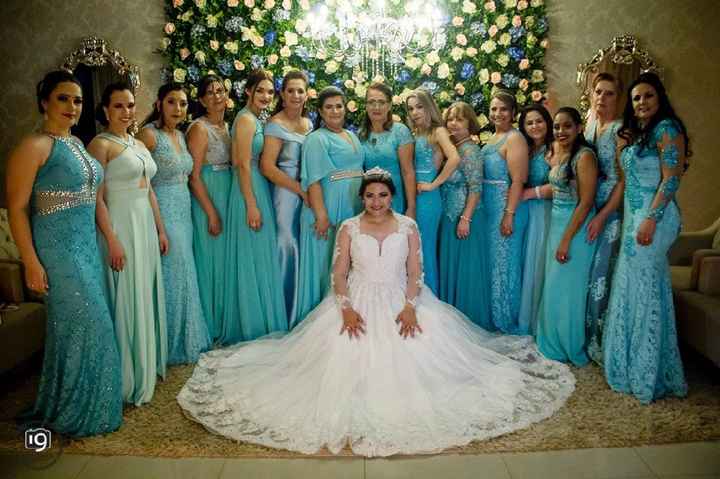 Madrinhas de Azul tiffany - 2