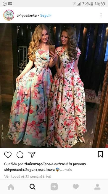 Qual será a cor dos vestidos das madrinhas? - 1