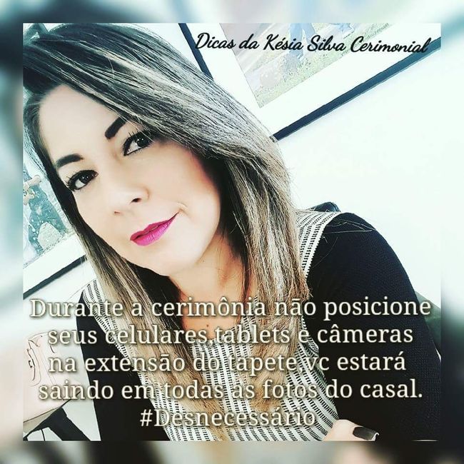 Dicas da minha cerimonialista - 4
