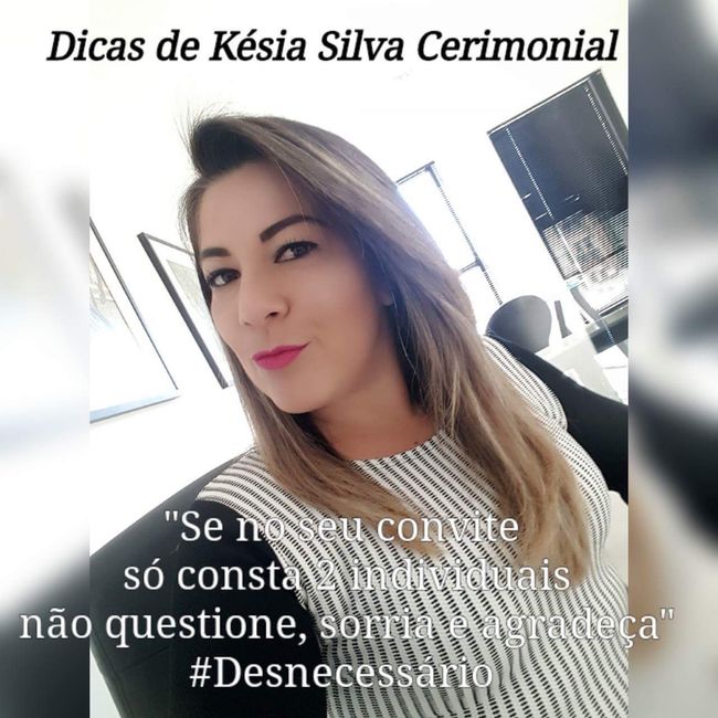 Dicas da minha cerimonialista - 5