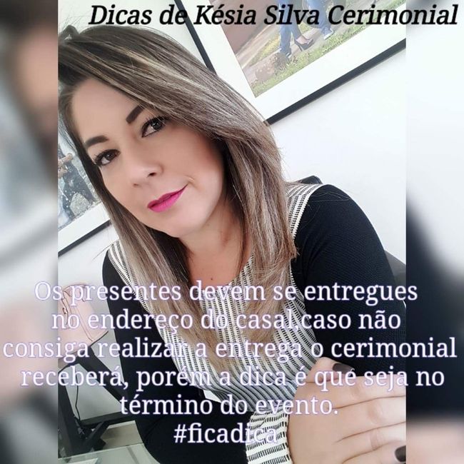 Dicas da minha cerimonialista - 6