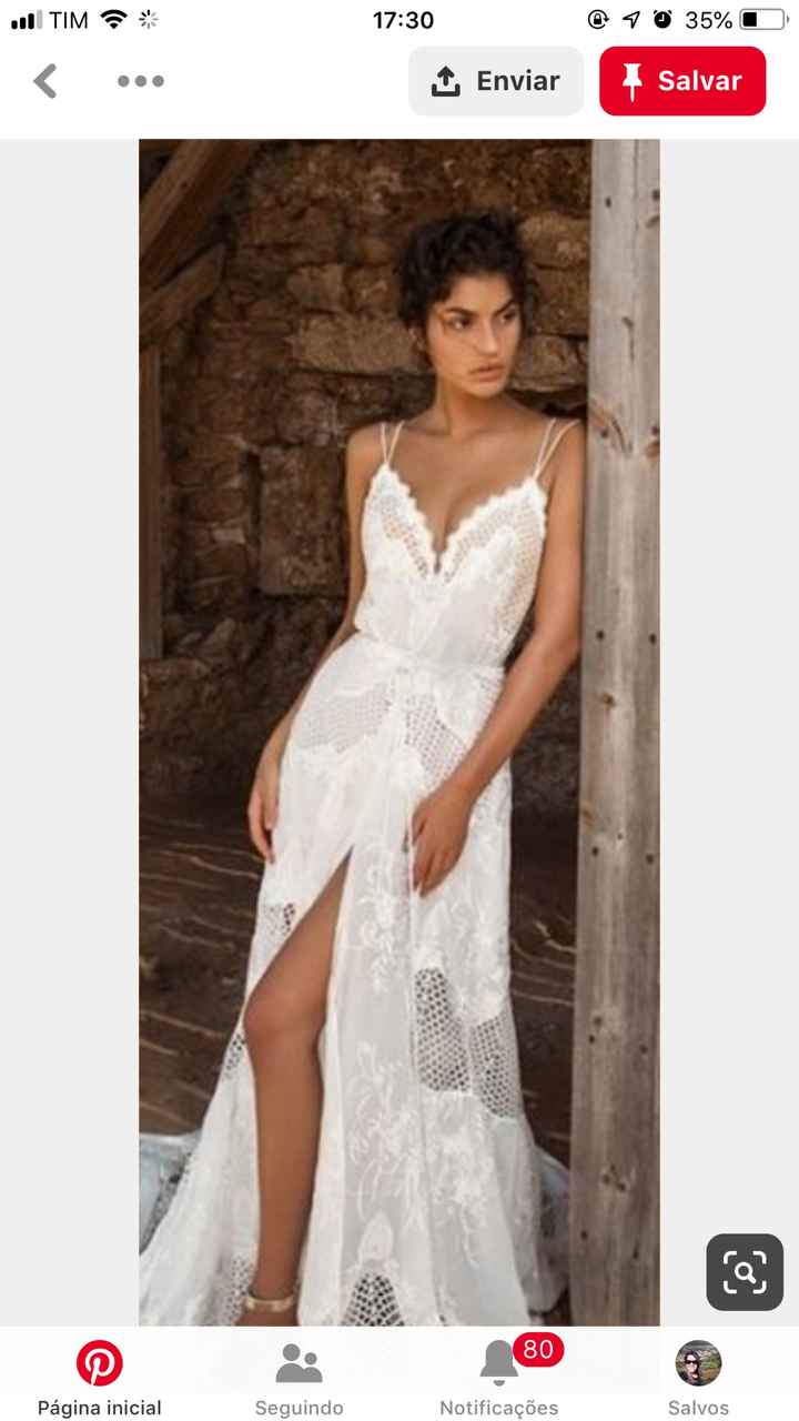 Vestido para ensaio pré Wedding praia - 1