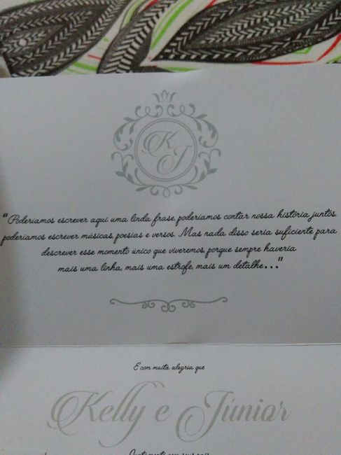 Frases ou Versículos do convite. Qual é a sua? 1
