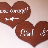 Plaquinhas de noivado - jantar de noivado em restaurante com os pais - 2