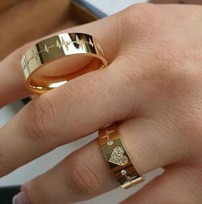 Nossas alianças chegaram 😭❤️ 3