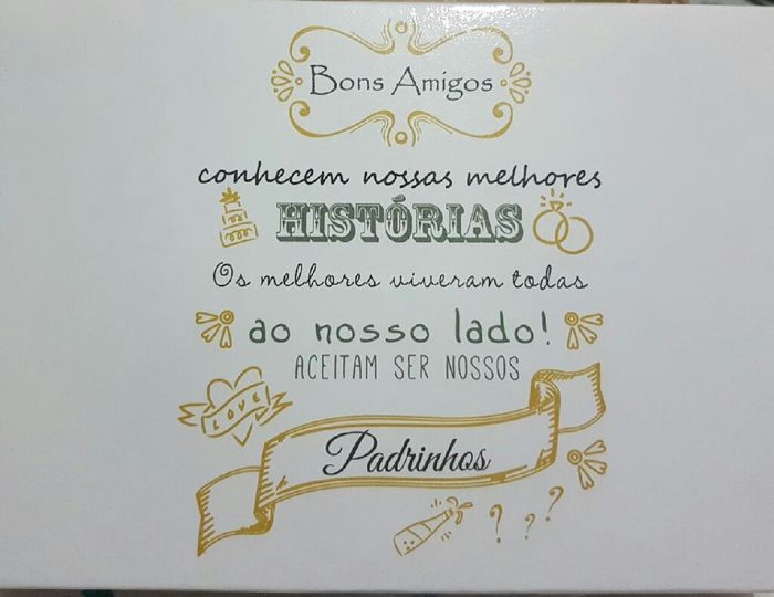 Como devo convidar os padrinhos - 1