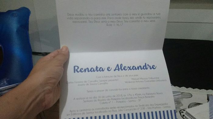 Meu convite de casamento! - 1