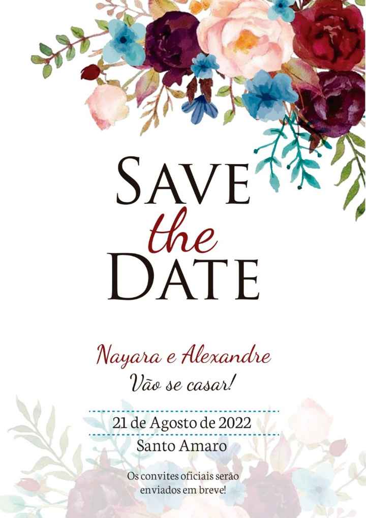 Save the Date - Enviado ❤️ - 1