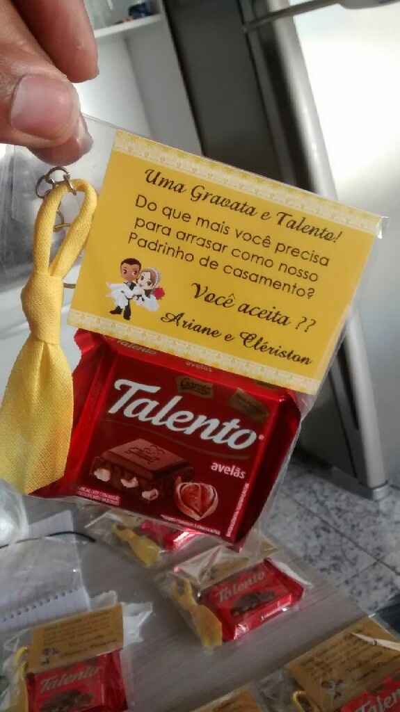 Meu convites de padrinhos prontos! - 1