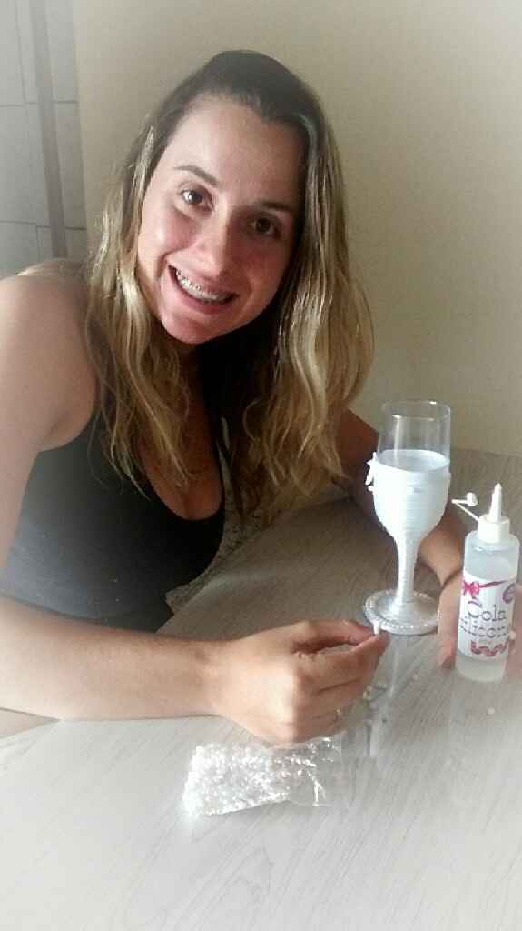 Decidir personalizar minha taça de casamento vem ver - 1
