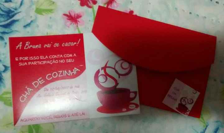 Meu chá de cozinha  ☕ #convites - 1