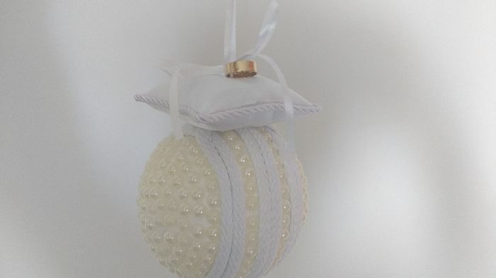 Meu porta alianças, ele será levado por uma Daminha em treinamento e Pajém num carrinho de bebe, esp