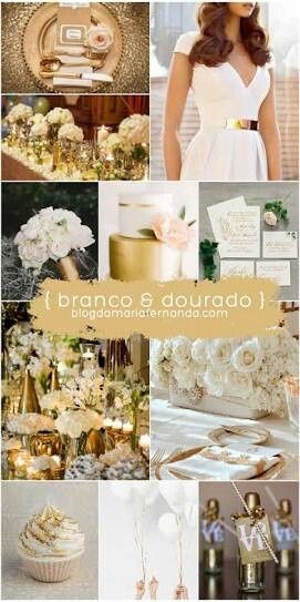 Decoração branco e dourado... oq vcs acham? - 1