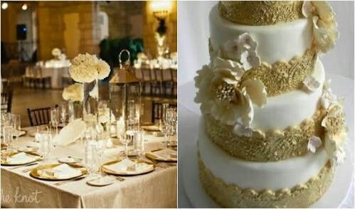 Decoração branco e dourado... oq vcs acham? - 2