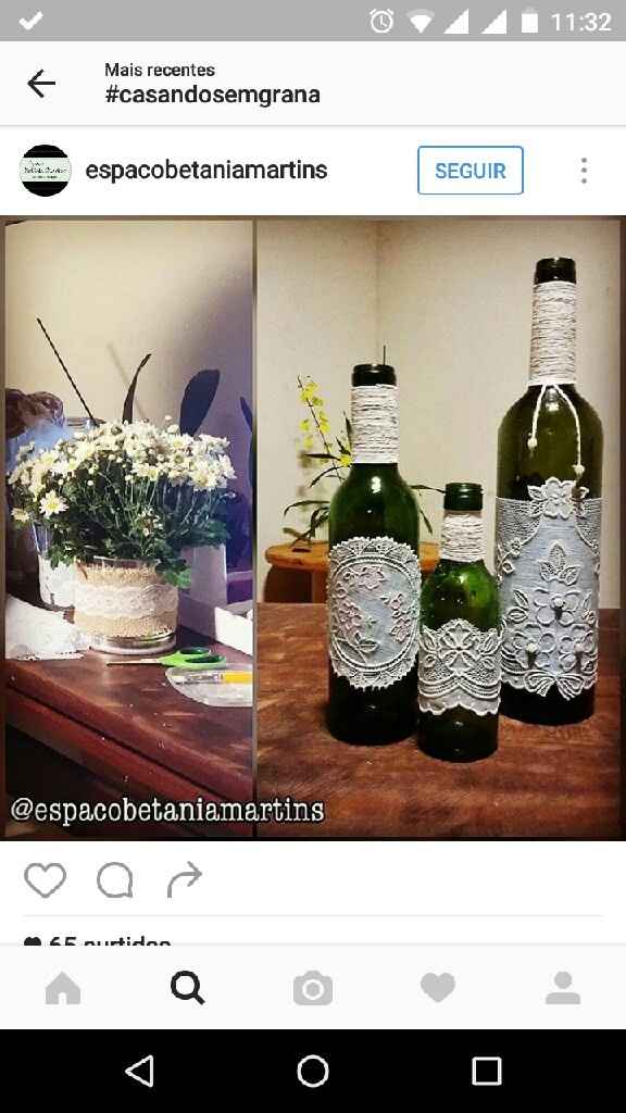 Decoração com garrafas de vinho e azeite - 2