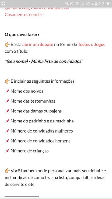 ÚLTIMO PASSO! Ganhe as tags do Casamentos.com.br! 💌 1